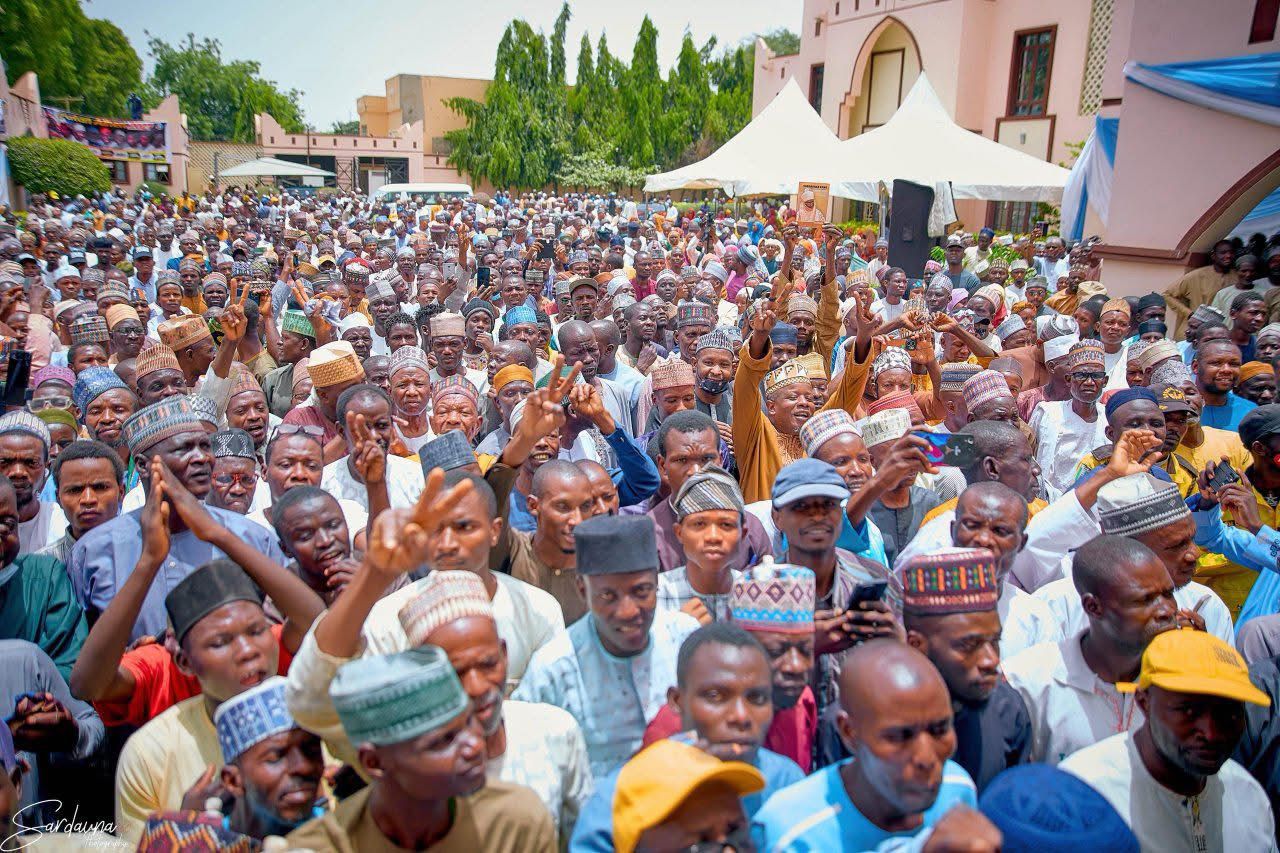 Governor Shekarau at the Kano Government House during his first term.
